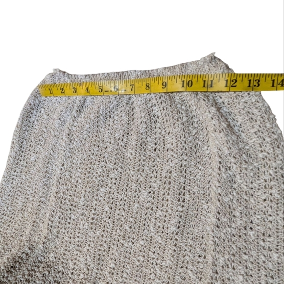 Vintage Pallas 2 Piece Set Women’s Small to Medium Hand knit Irish linen 70s L - Picture 7 of 9